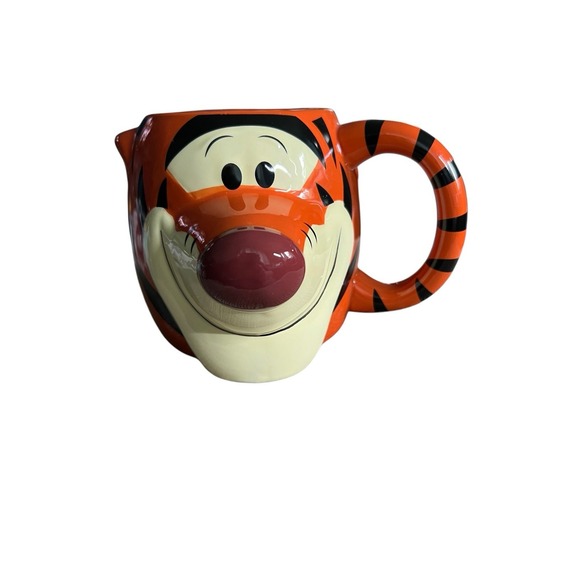 Disney Tigger From Winnie the Pooh 3D Ceramic Tea Coffee Mug 20‎ Oz Orange - Picture 1 of 8
